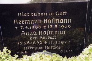 Hermann und Anna Hofmann, geb. Burkart Hermann und Anna Hofmann, geb. Burkart